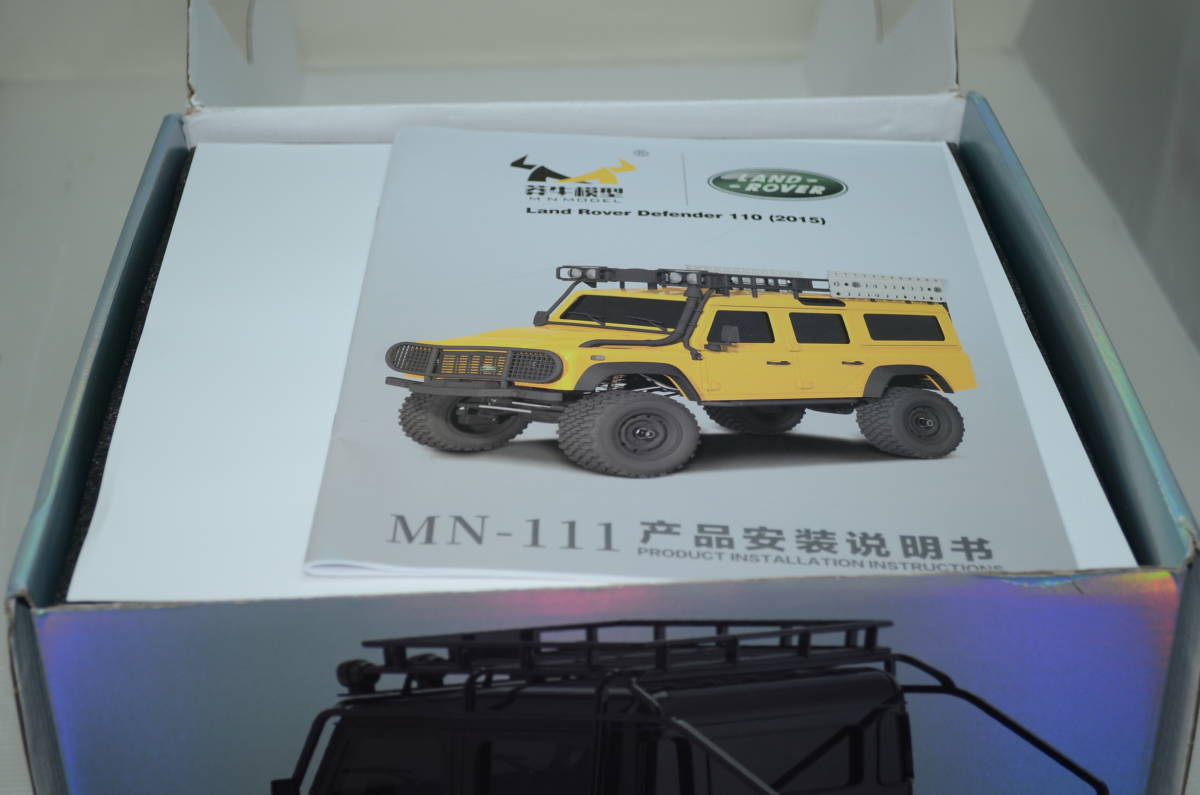 Land Rover Defender 110　ランドローバー 110 クローラー ライセンスボディ ラジコンキット　MN111 　新品　未組み立て_画像3