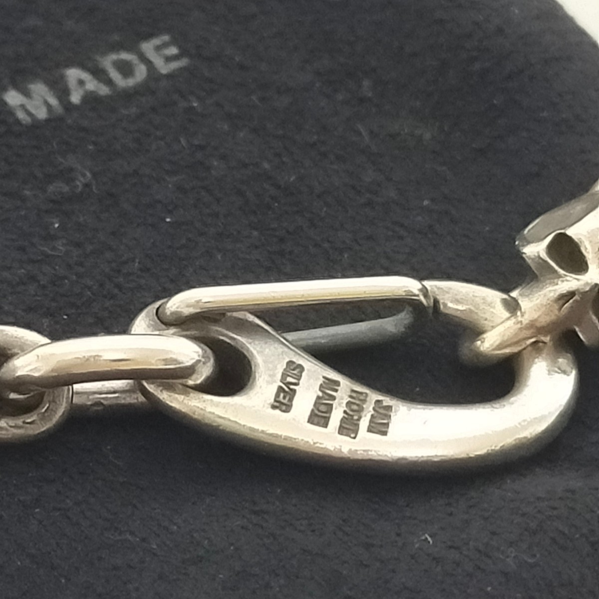JAM HOME MADE ジャムホームメイド レボリューションスカルチェーンブレスレット-フルスカル J-NS047 silver925/シルバー925