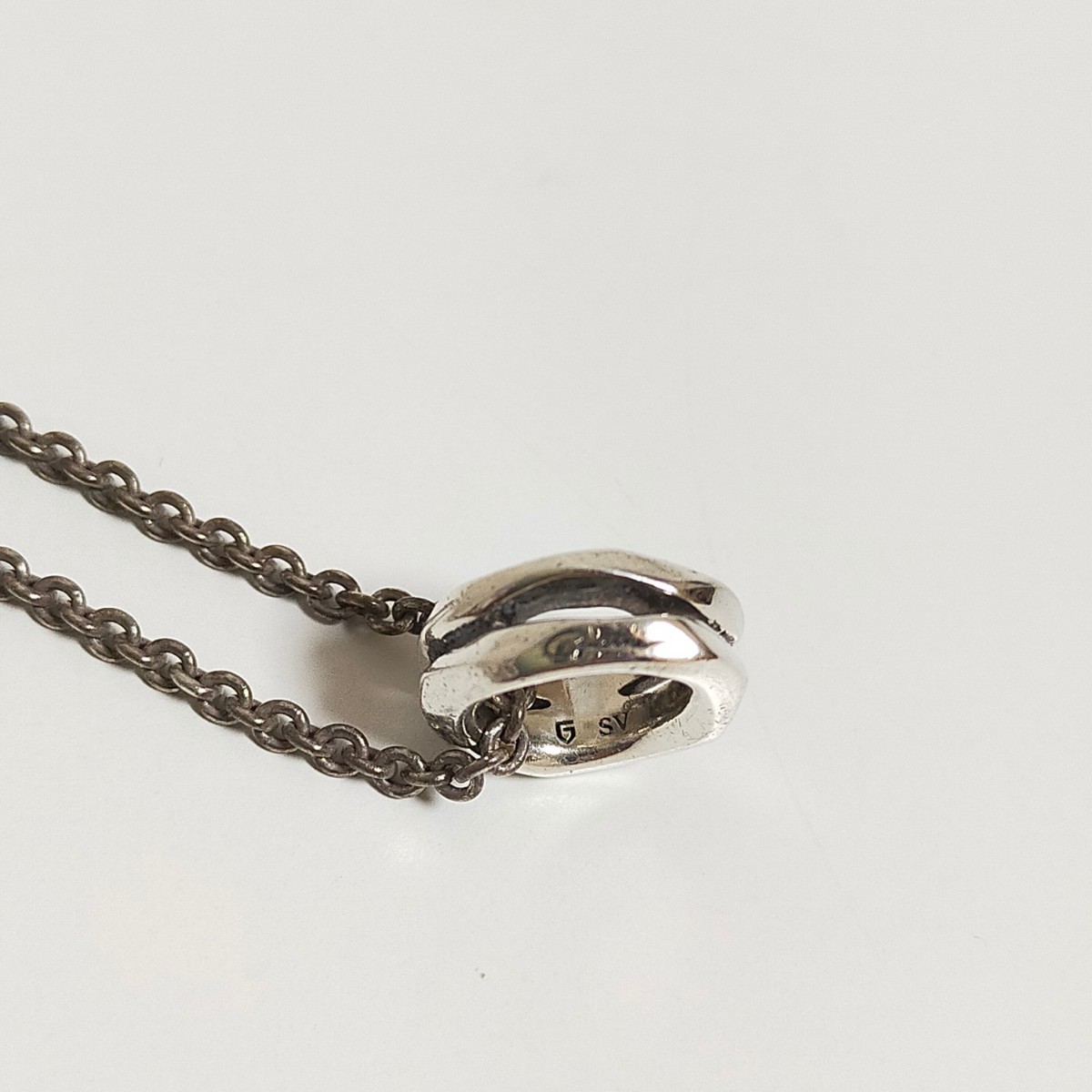 GARNI ガルニ クロッケリー ダブルリングネックレス Crockery Double Ring Pendant silver925/シルバー925