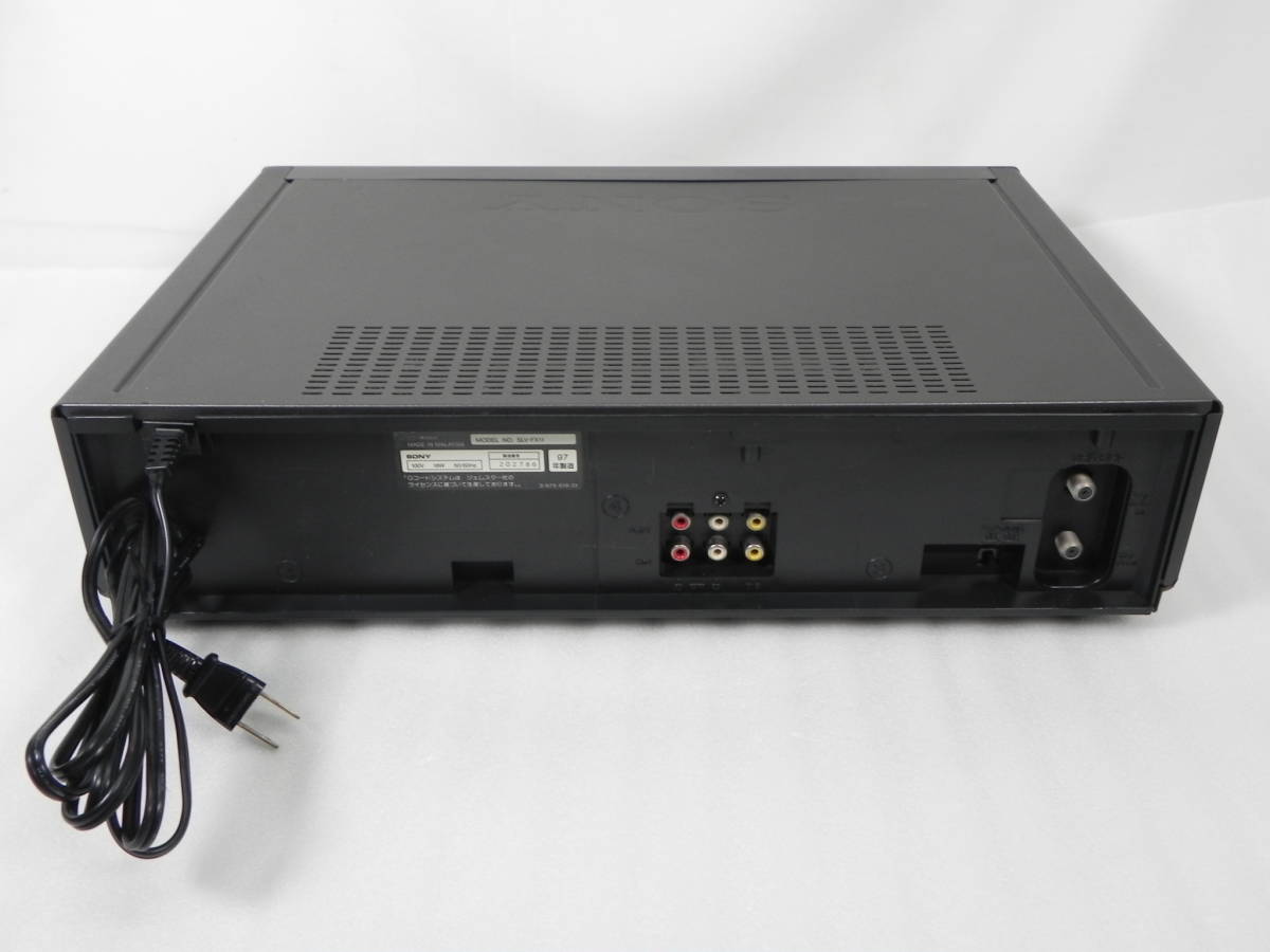 [Q9711]SONY/ソニー VHSビデオデッキ リモコン付 SLV-FX11_画像6