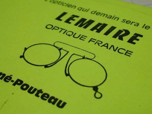 超希少!!コレクション大放出●G古いフランスのシール!LE MAIRE OPTIQUE-FRANCE■めがね■LUNETTRS■眼鏡■メガネ■1970年代80年代①_画像1