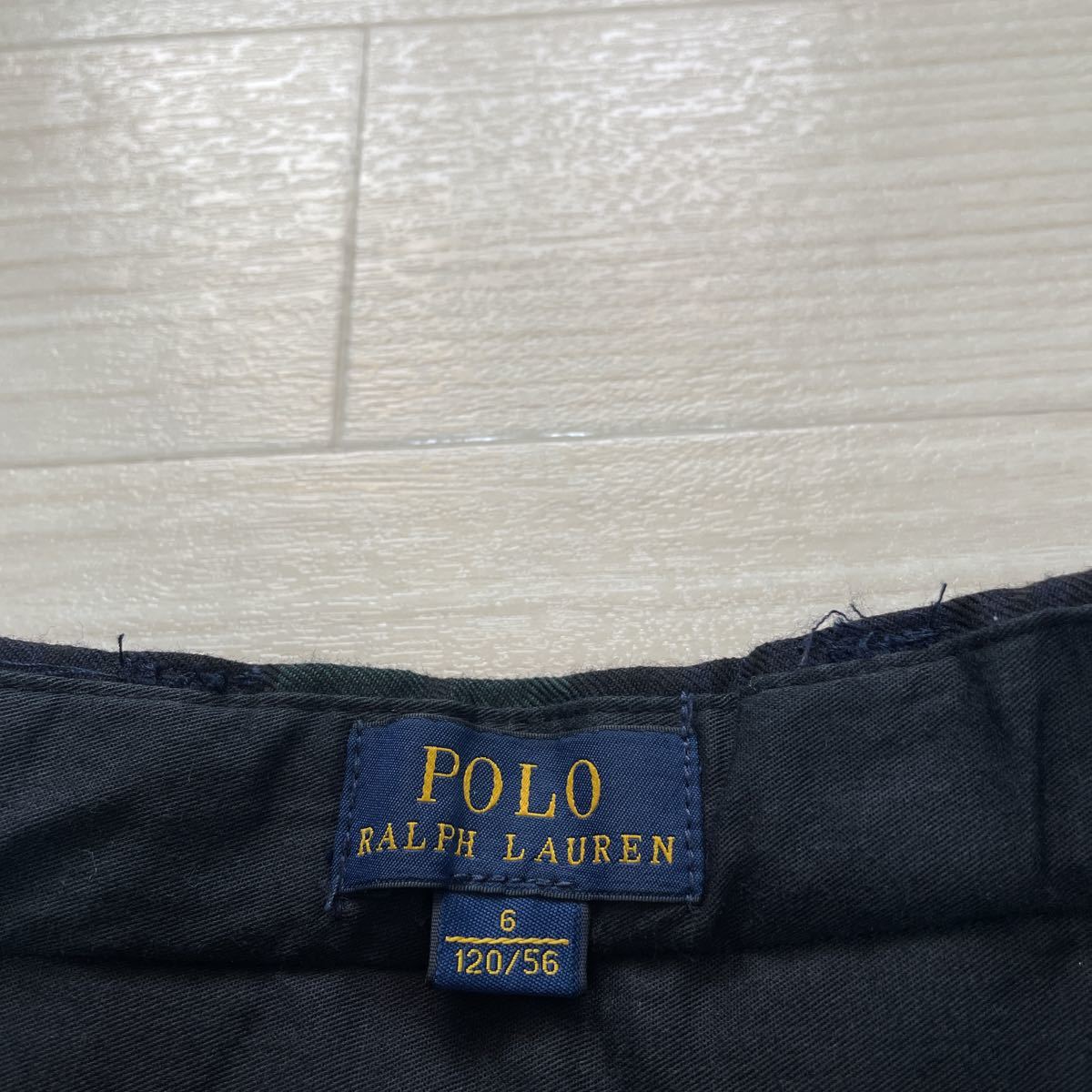 POLO RALPH LAUREN ポロ ラルフローレン キッズ 男の子 フォーマル ショートパンツ グリーンチェック柄 卒業式 式典 サイズ120 美品_画像3