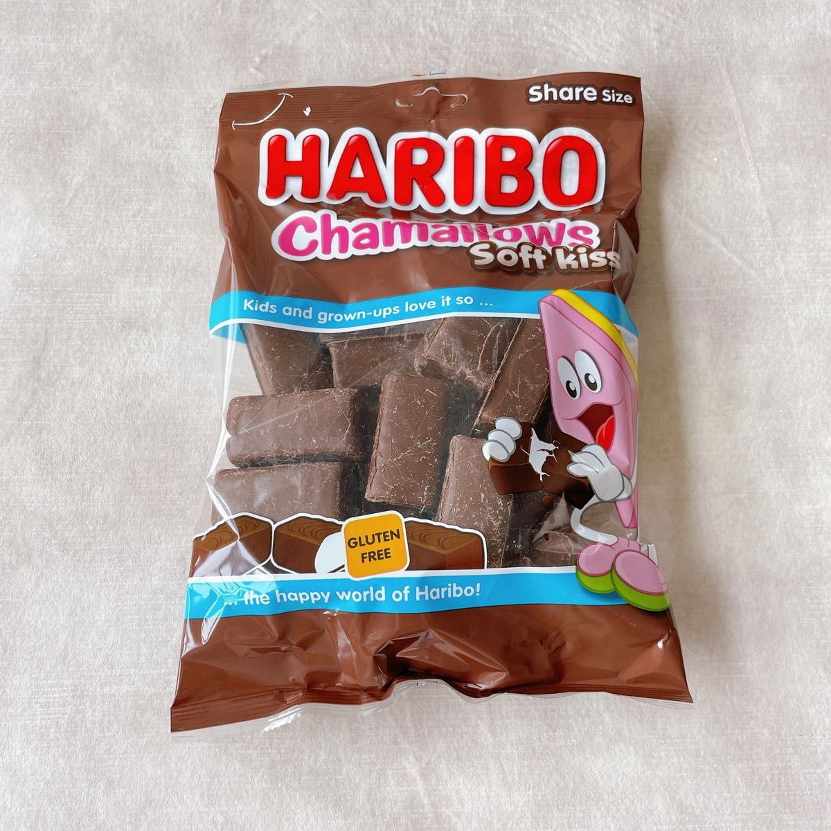 HARIBO【日本未販売】chamallows soft kiss 200g チョコ HARIBO【日本未販売】chamallows soft kiss 200g チョコ