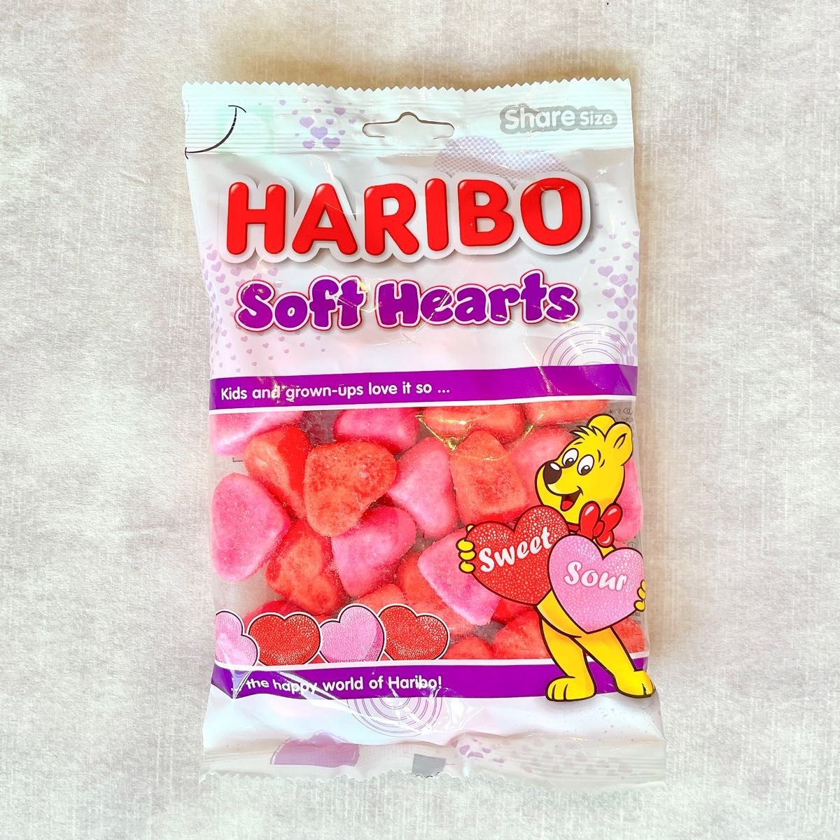 HARIBO【日本未販売】soft hearts 175g ハート型　ハリボー　ソフトキャンディ