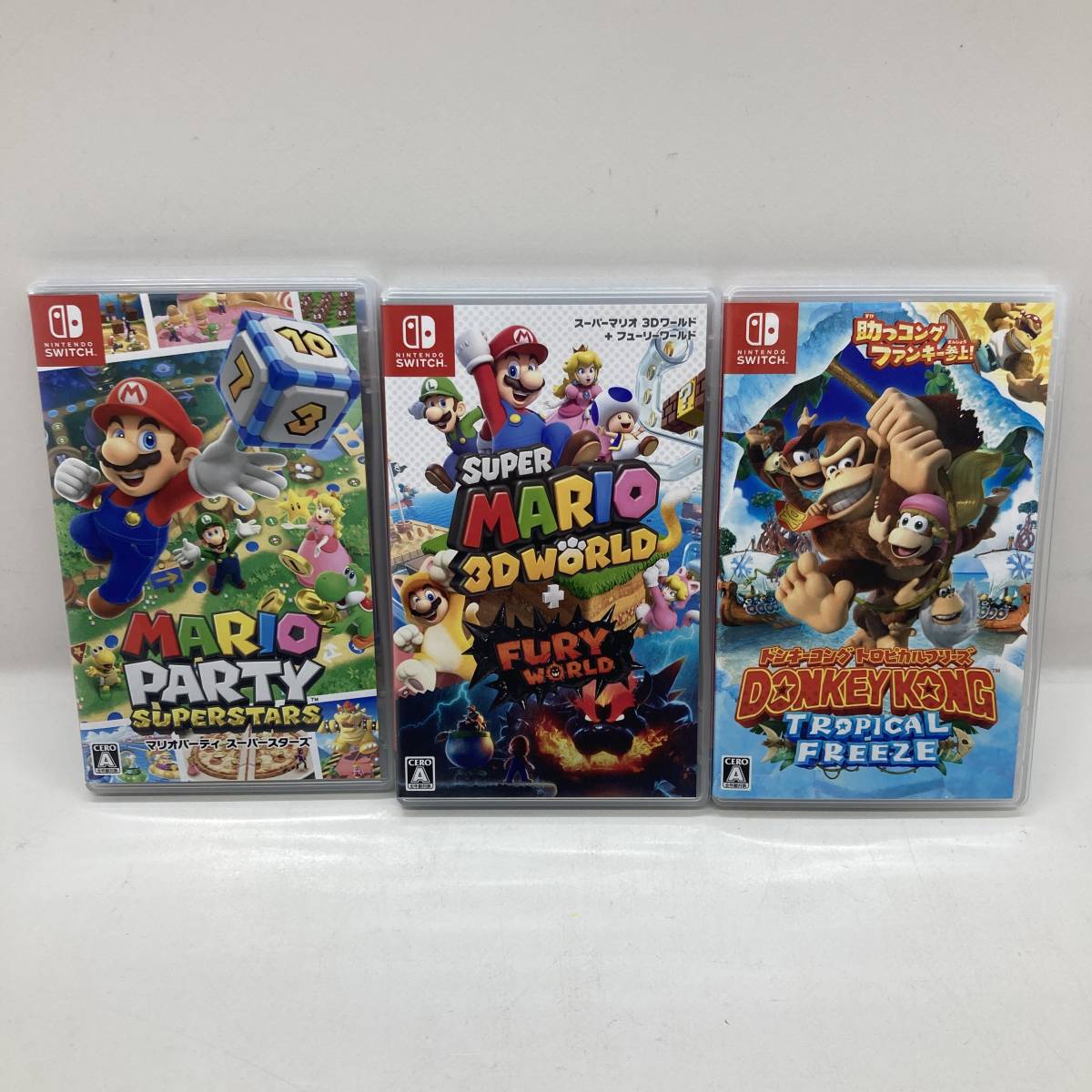 1円~】任天堂スイッチ ソフト 3本セット スーパーマリオ 3Dワールド +
