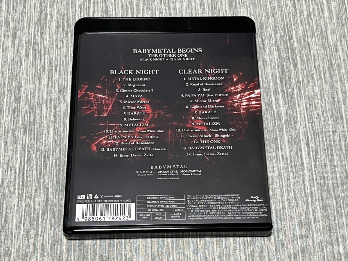 ベビーメタル【最新ブルーレイ】『BEGINS-THE OTHER ONE』(2枚組)通常盤◆１回使用◆美品◆BABYMETAL_画像2