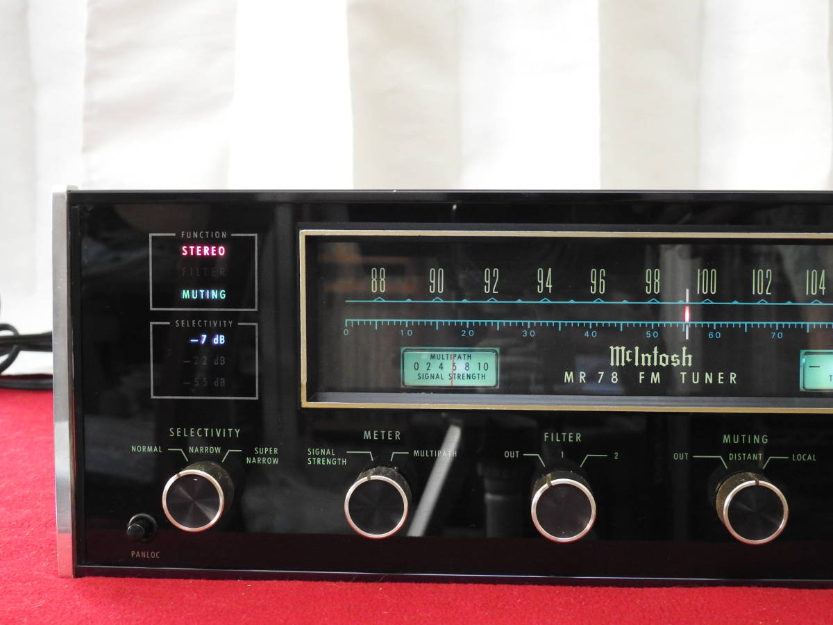 McIntosh MR78 FM stereo tuner Japan domestic FM correspondence . adjusted beautiful goods 