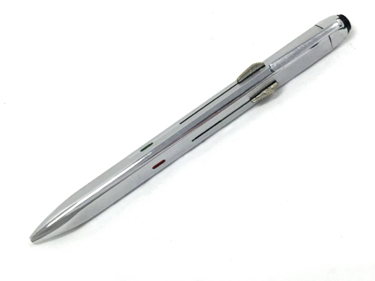 激安の T10/117 MONTBLANC シルバー 3色ボールペン 筆記用具 三角形