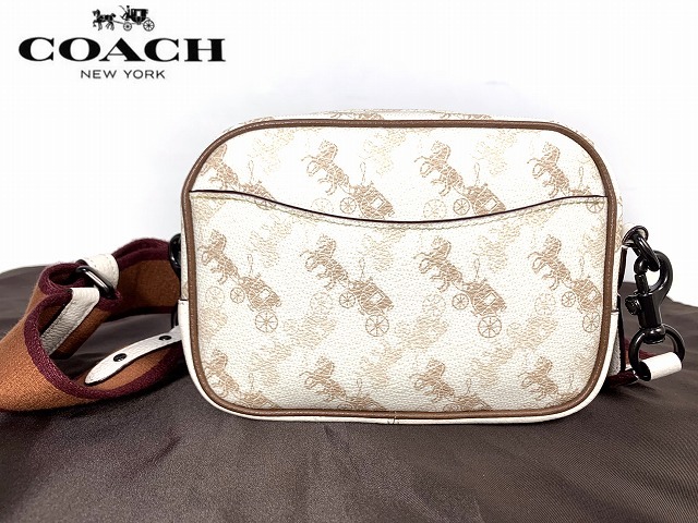  ultimate beautiful goods * free shipping * Coach COACH hose and carriage camera bag shoulder bag 