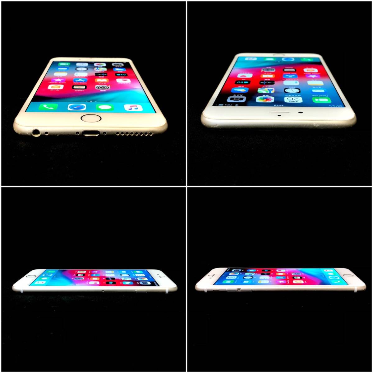 BJm165R 60 Apple iPhone 6 Plus A1524 16GB 本体 ゴールド 判定○ スマートフォン Softbank 初期化済み_画像2