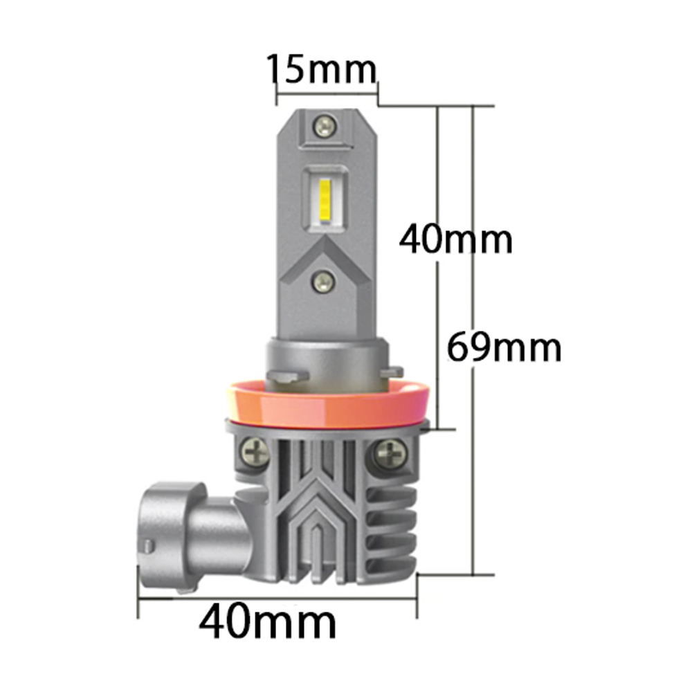 LEDフォグランプ H8/H11/H16兼用 DC12V 8000ルーメン 2色切替 ホワイト/イエロー 2本セット 1年保証_画像8