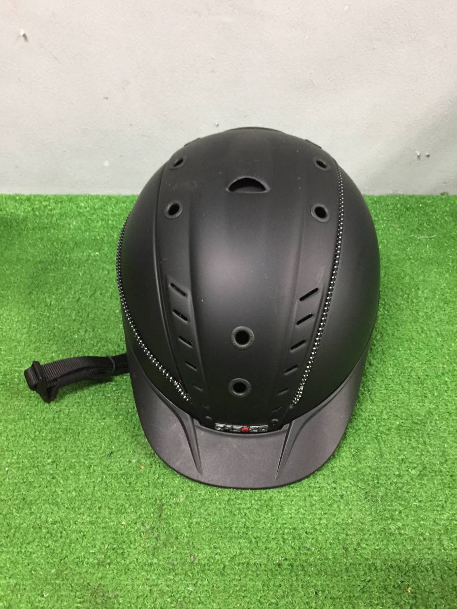 □ CASCO Mistrall 2 ミストラル2 乗馬用 ヘルメット M 55-57cm ブラック 2021/10製 乗馬用品 29-48_画像1