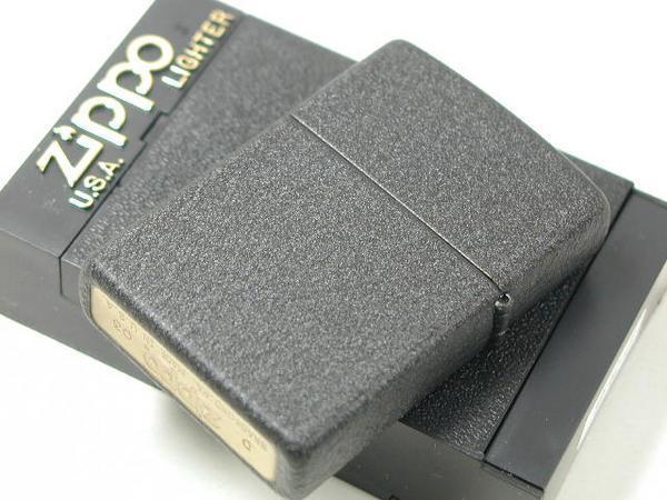 Zippo ブラッククラックル・プレイン #236BCジッポー社純正★黒_画像2