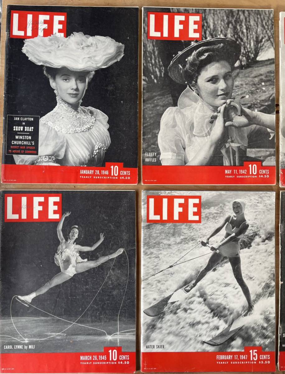 ◇1940年まとめて6冊＜LIFE・ライフ誌＞・ビンテージ雑誌・ライフ
