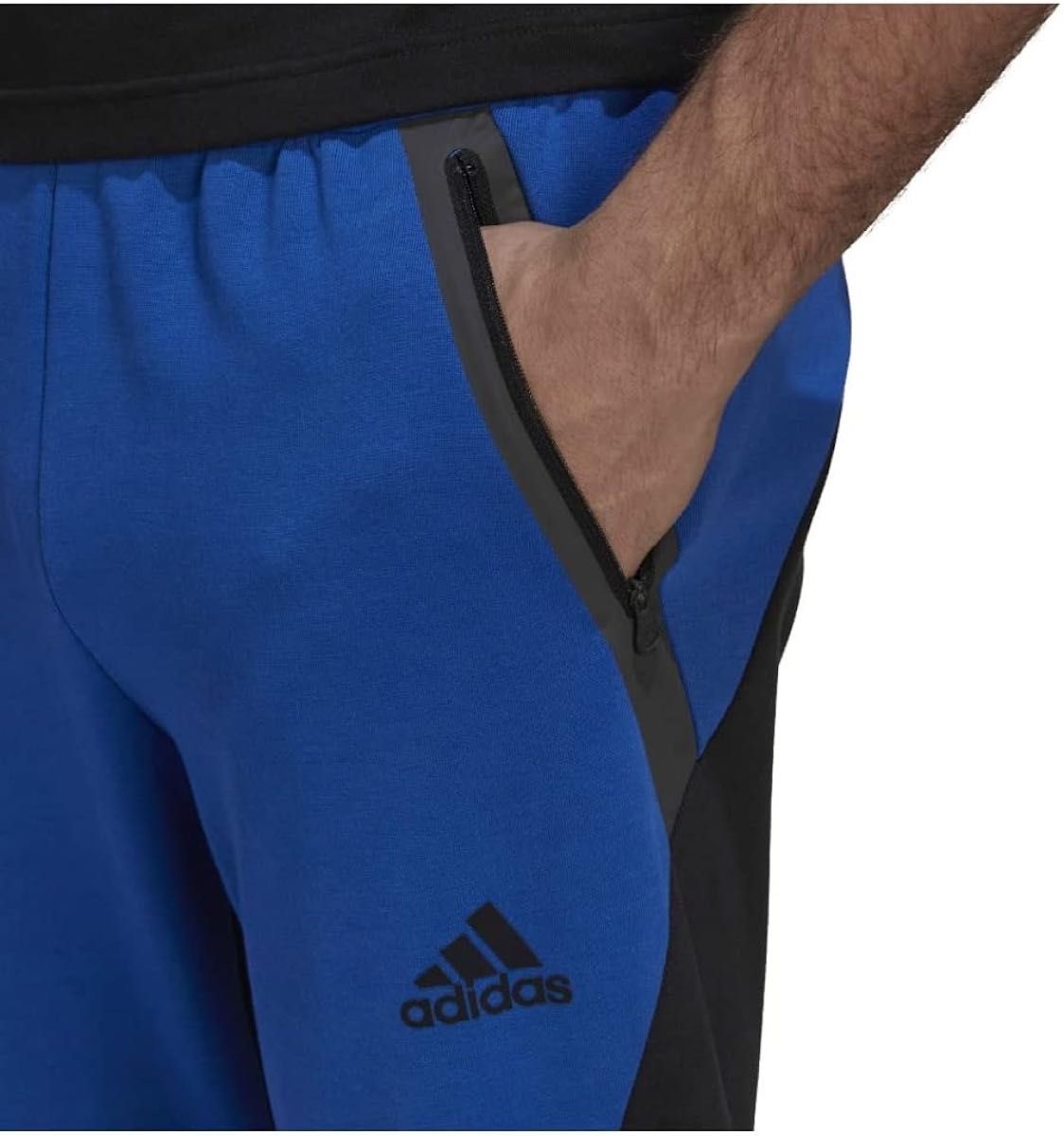 adidas アディダス トレーニングパンツ スエットパンツ スウェット デザインフォーGamedayパンツ ブルー メンズM新品