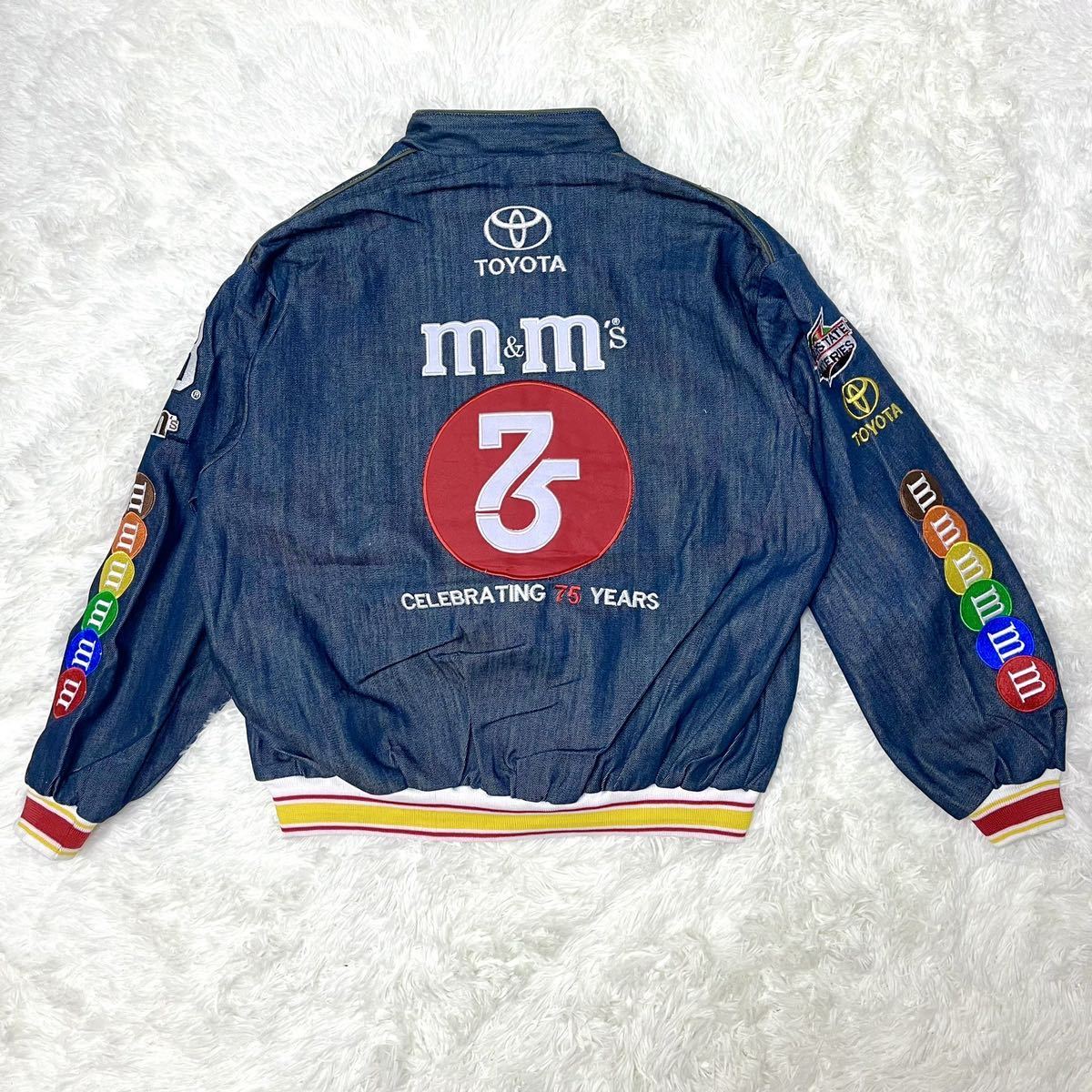 1円 JH DESIGN リメイク 輸入レアm&m's コットン レーシングジャケット