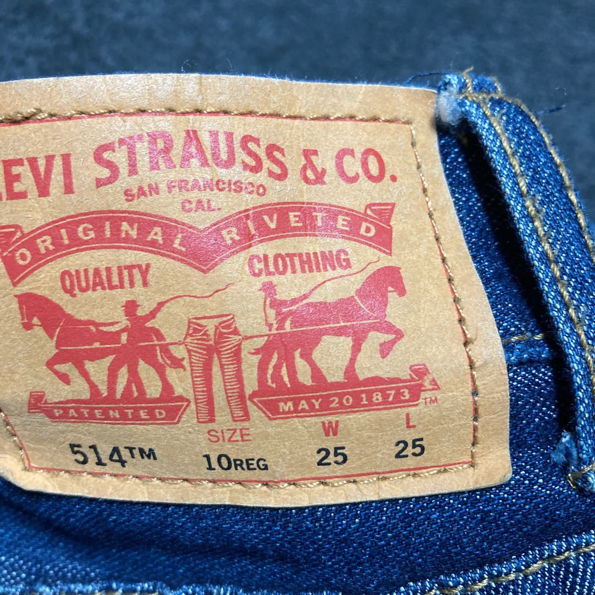 Levi’s リーバイス 514 ストレートジーンズ デニムパンツ W25 L25 キッズ レディース_画像3