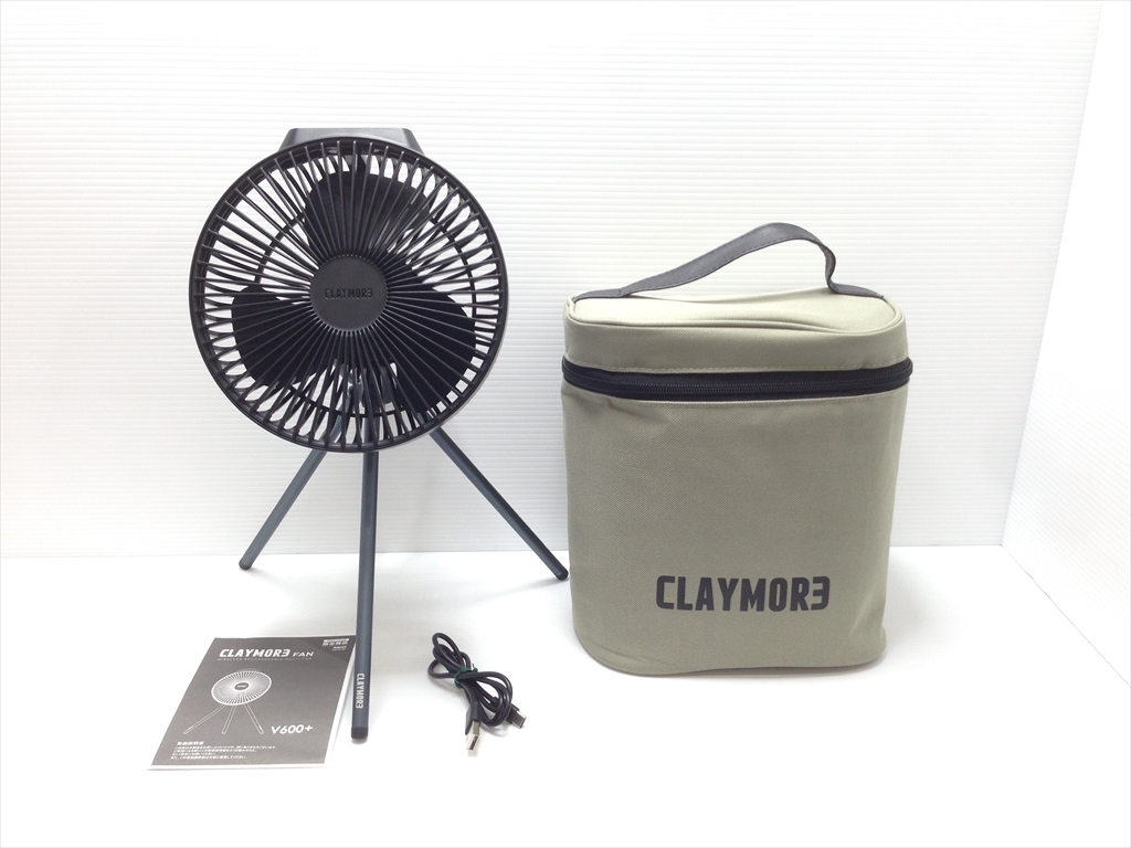 下松)CLAYMORE クレイモア ワイヤレスサーキュレーター FAN V600＋ BLACK ポーチ付き アルペングループ限定 ◆★J230705R03A KG05A