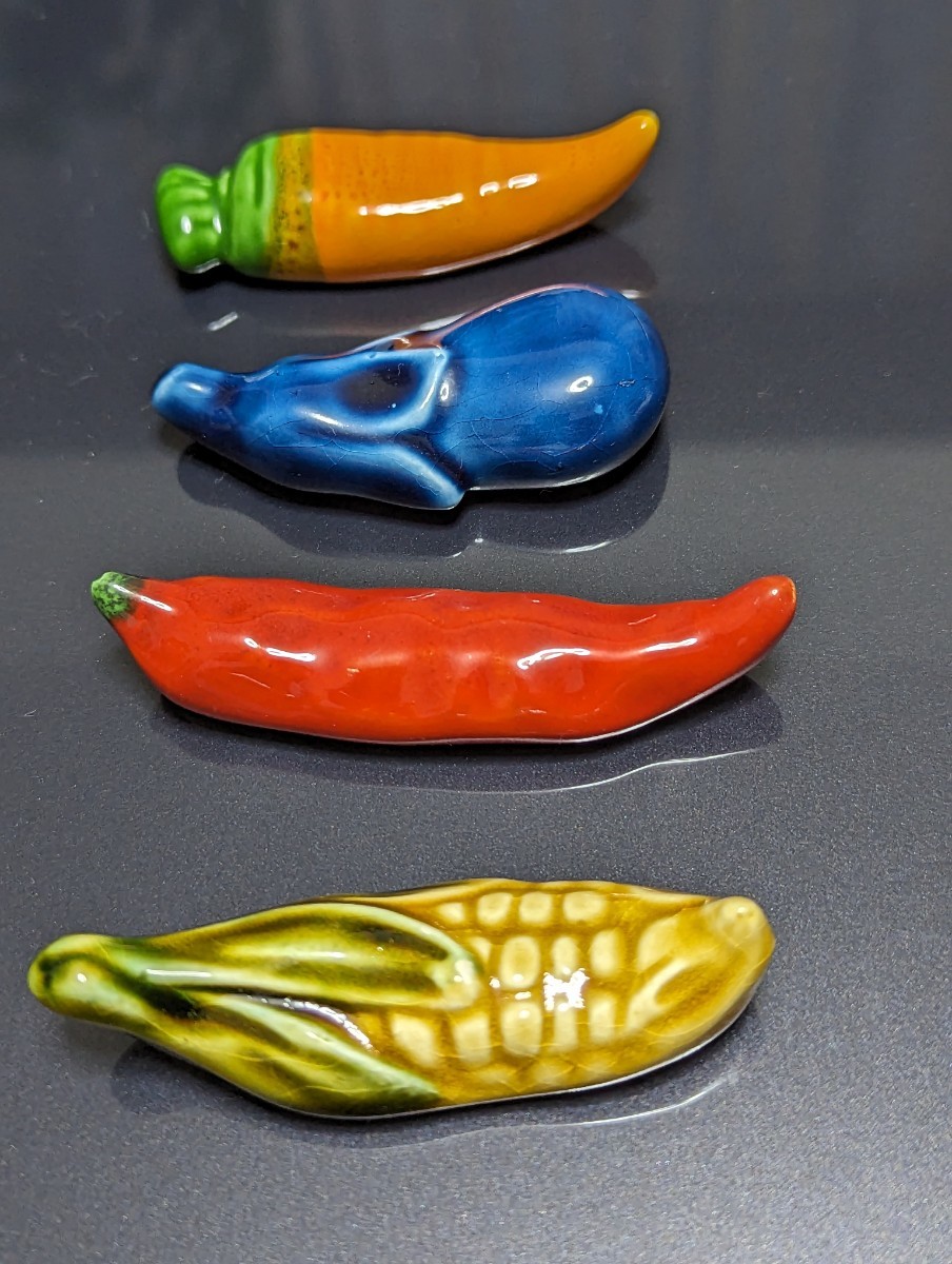 ＜匿名配送＞箸置き ４個セット 野菜 の画像1