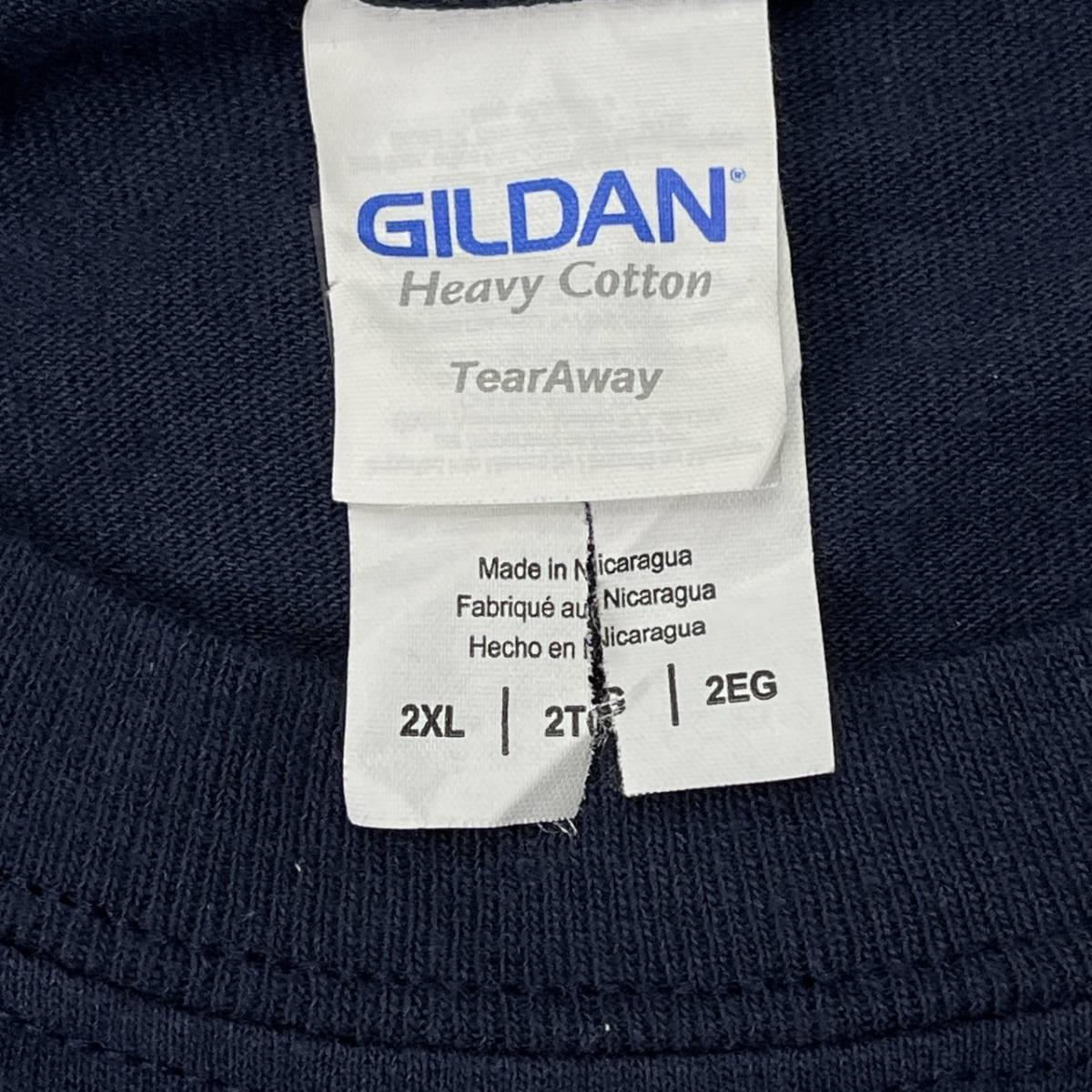 2XL GILDAN ギルダン Tシャツ ネイビー 半袖 リユース ultramto ts1508_画像4