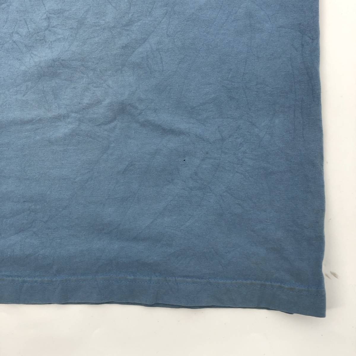 L carhartt カーハート Tシャツ ライトブルー 補修あり 半袖 リユース ultramto ts1646