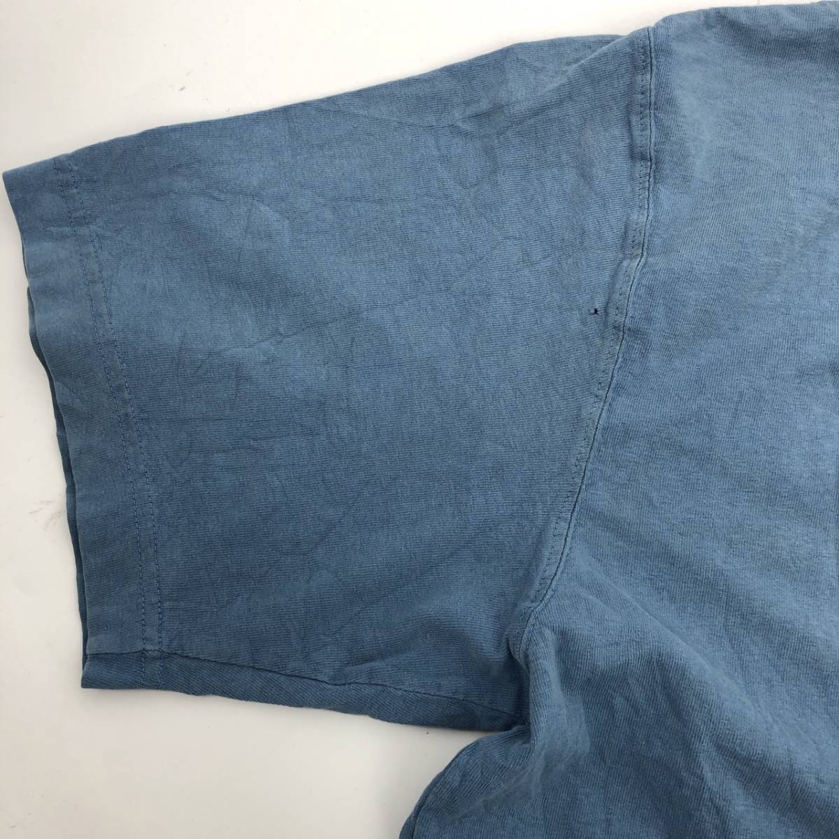 L carhartt カーハート Tシャツ ライトブルー 補修あり 半袖 リユース ultramto ts1646_画像8