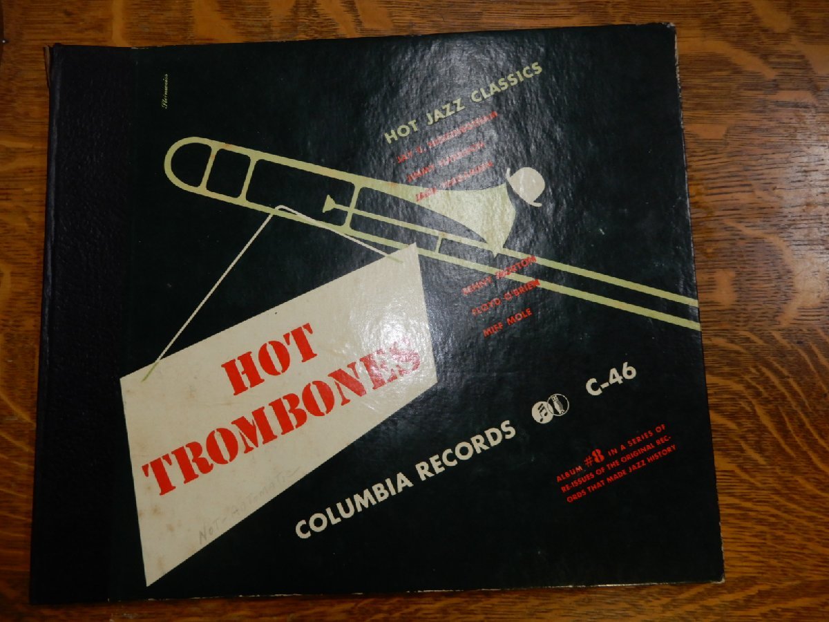 * сегодня Medama план *SP 78* популярный HOT JAZZ CLASSICS*HOT TRMBONES*C-46*4 листов комплект * запись поверхность - царапина . нет.