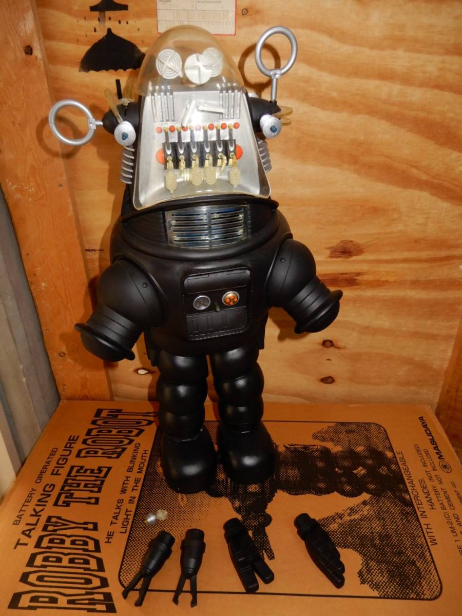 ☆２点まとめて目玉放出企画☆ROBBY YHE ROBOT 62cm、超特大の程度の良いロボット☆ロビー・ザ・ロボット☆97cm x127cm大型ポスター☆_６２ｃｍのロボットです。