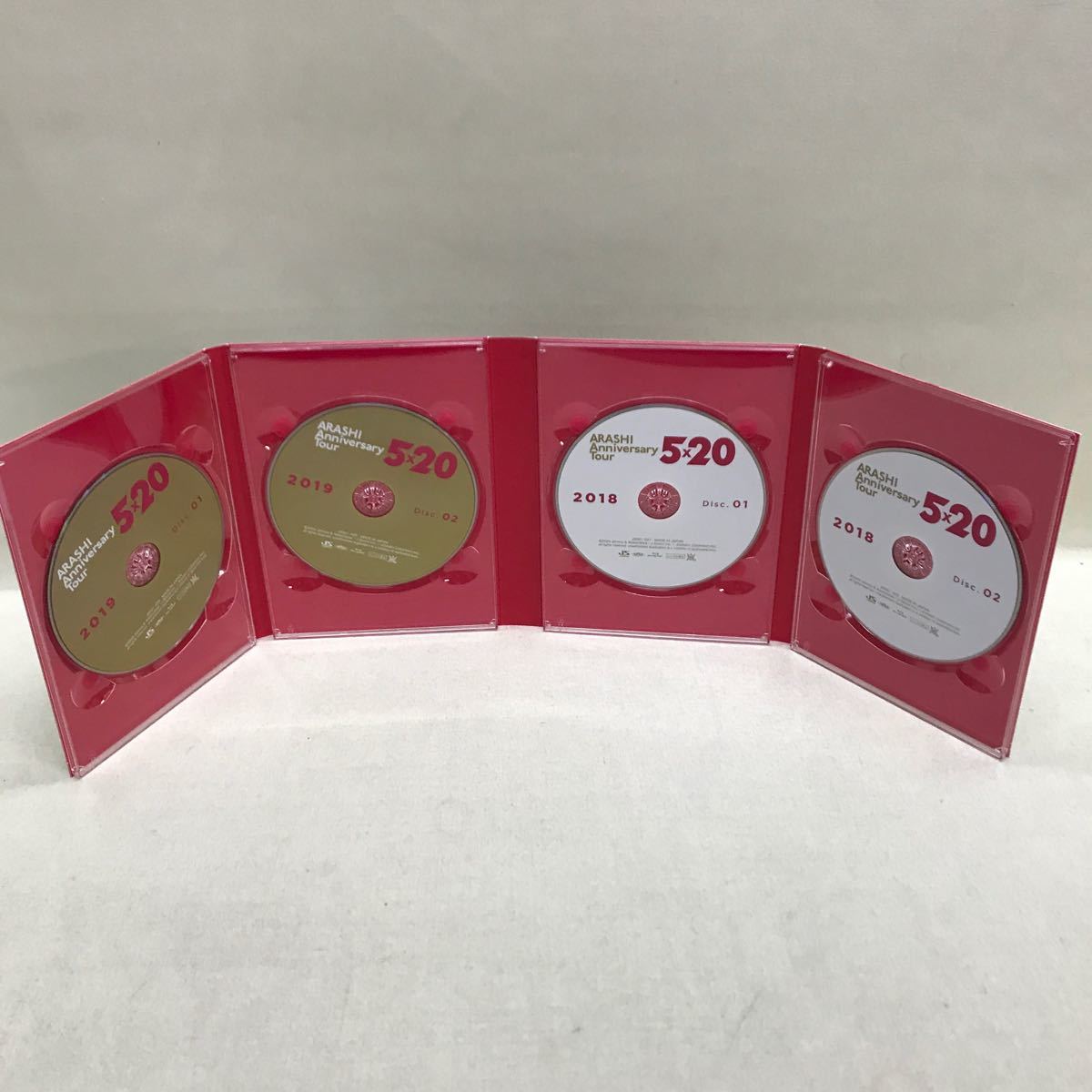 [3S08-144] free shipping storm ARASHI 5×20 CD-BOX + TOUR Blu-ray + Tour pamphlet 8 pcs. set sale 