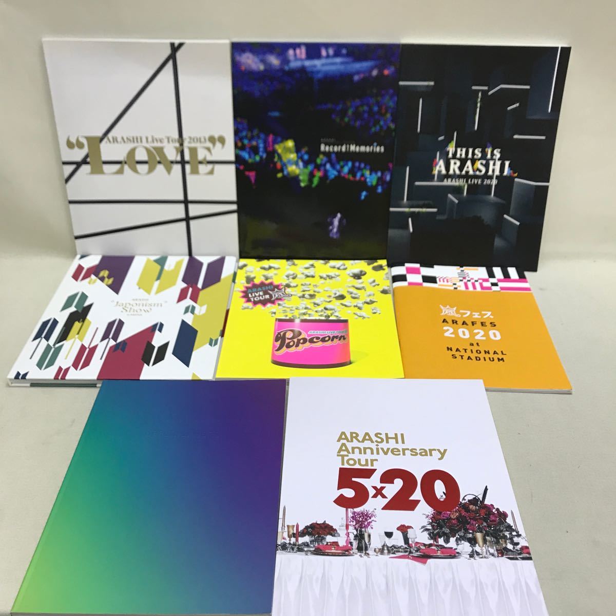 [3S08-144] free shipping storm ARASHI 5×20 CD-BOX + TOUR Blu-ray + Tour pamphlet 8 pcs. set sale 