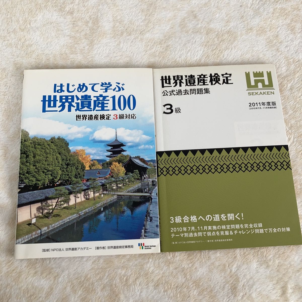 はじめて学ぶ世界遺産１００　世界遺産検定３級対応 問題集　セット