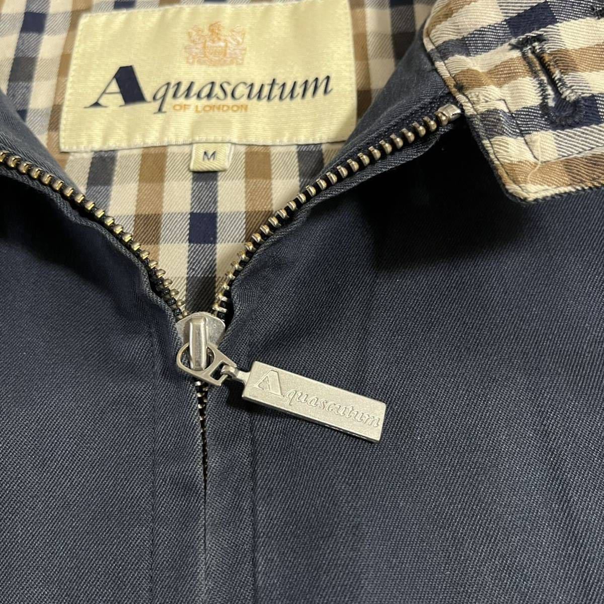 90s】AQUASCUTUM(アクアスキュータム) スイングトップ ハリントン