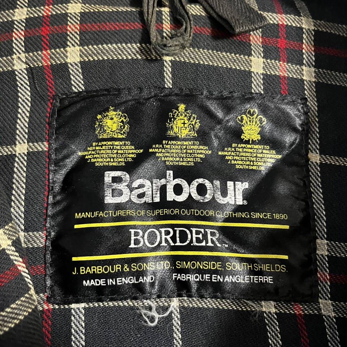 80s〜90s】Barbour(バブアー) Border/ボーダー オイルドジャケット