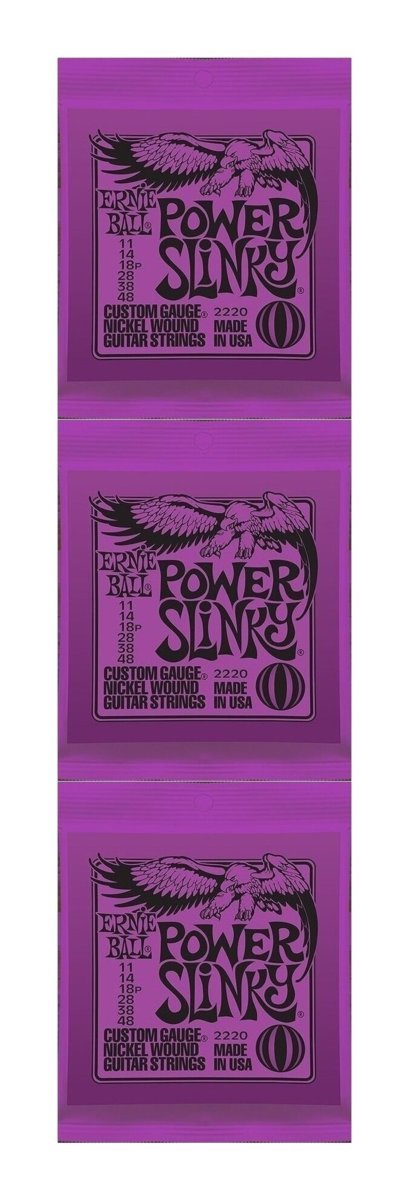 即決◆新品◆送料無料ERNIE BALL 2220×3(POWERSLINKY11-48/メール便_画像1