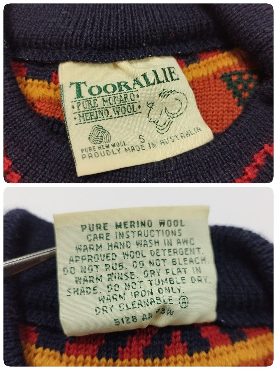 最終価格 TOORALLIE オーストラリア製 メリノウール 3D 立体編み ニット セーター S L～xL相当
