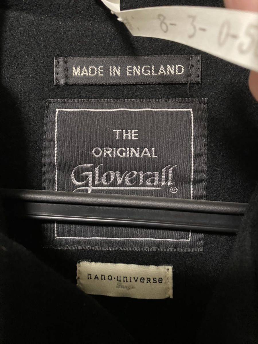 【美品】GLOVERALL グローバーオール ナノユニバース別注 ダッフルコート 英国製 濃紺 サイズL_画像3