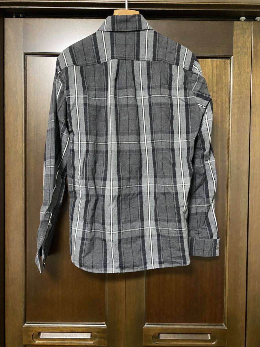 [ прекрасный товар ] attachment Attachment 60/2 TOP проверка фланель 1 карман постоянный рубашка L/S size 3 серый 