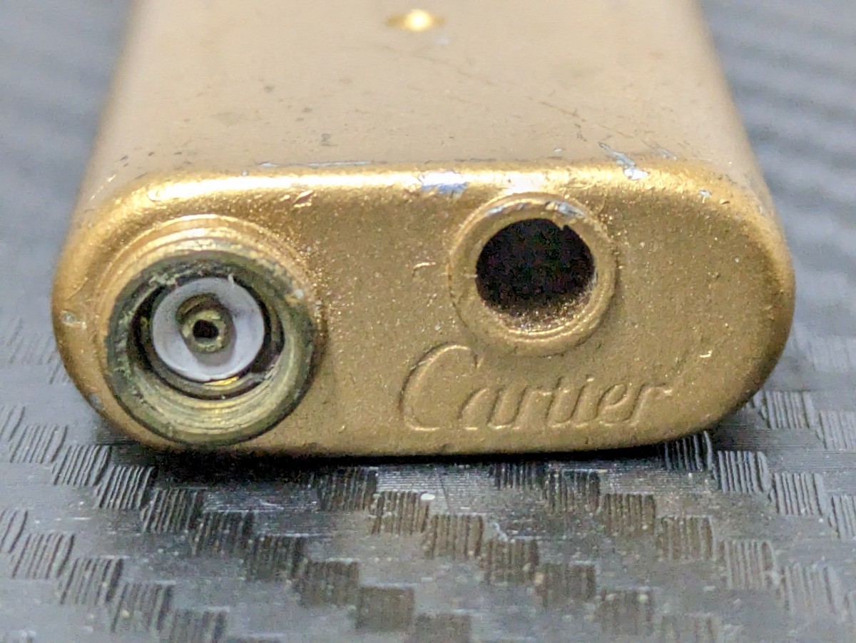 Cartier GAS REFILL TANK RECHARGE DE GAZ カルティエ ガスライター用 タンク 替えタンク フランス製 ビンテージ レトロ の画像4