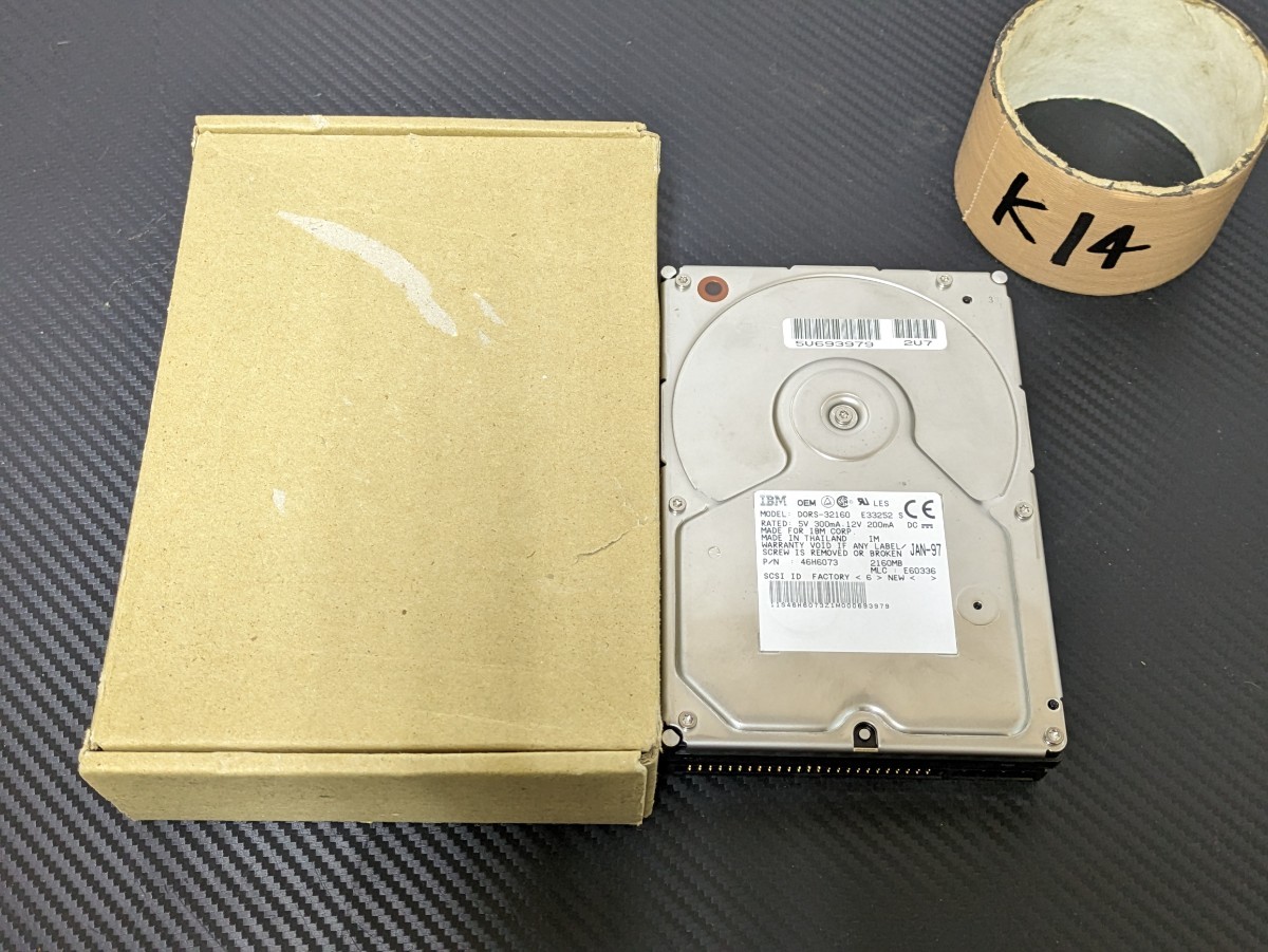 IBM DORS-32160 2.1GB 3.5インチ 50ピン SCSI HDD 箱付きの画像1