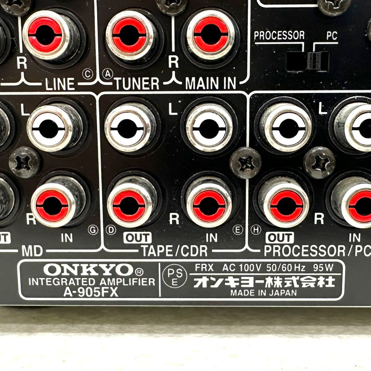 A462(80) ONKYO A-905FX プリメインアンプ 中古【ジャンク】_画像6