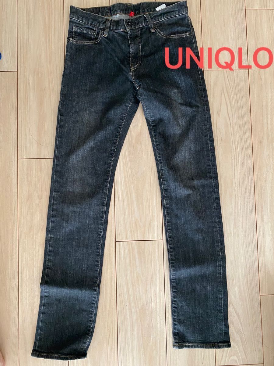UNIQLO ユニクロ スリムフィットパンツ ストレート デニムパンツ UNIQLO ユニクロ スリムフィットパンツ ストレート デニムパンツ