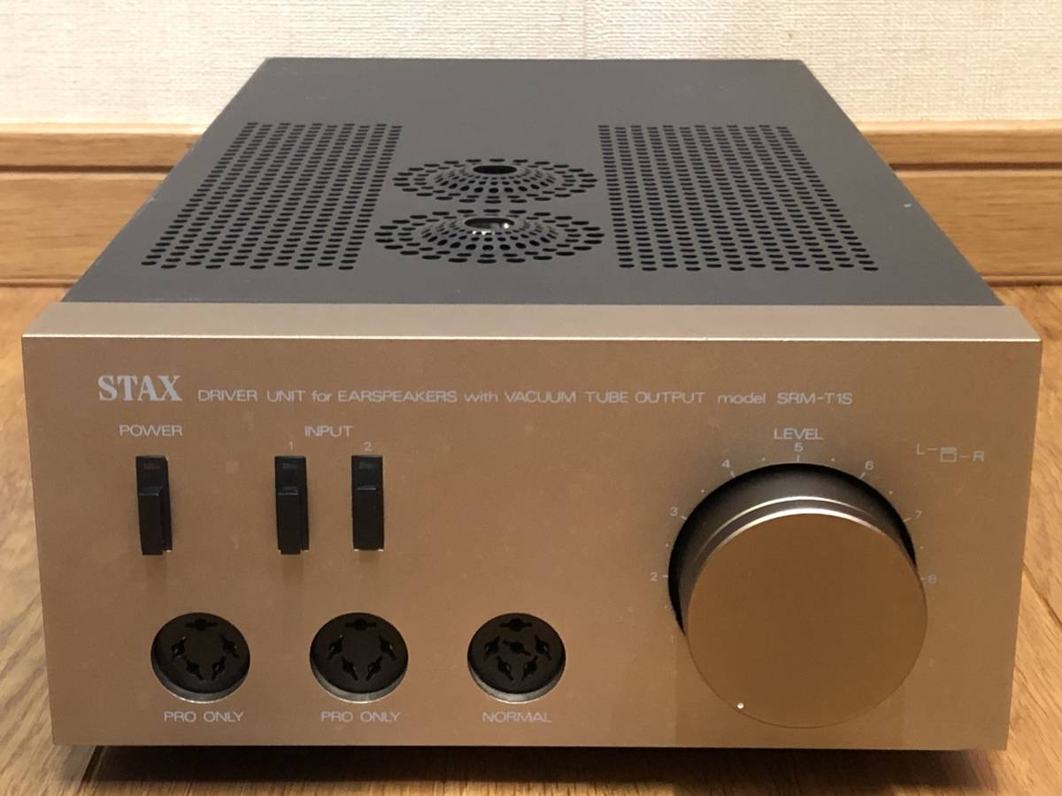 即決/送無 STAX スタックス SRM-T1S 倒産前=初期型 米国球/6FQ7 即決/送無 STAX スタックス SRM-T1S 倒産前=初期型 米国球/6FQ7
