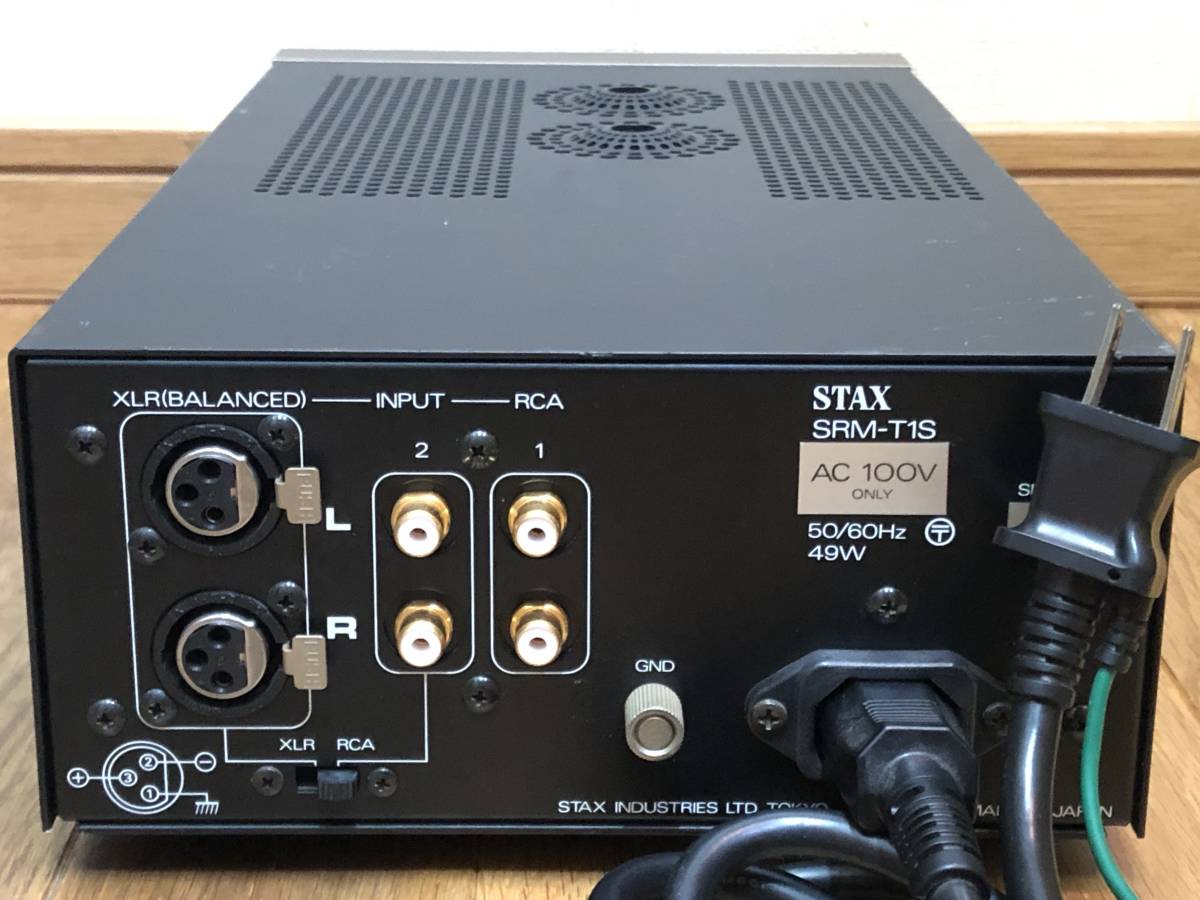 即決/送無 STAX スタックス SRM-T1S 倒産前=初期型 米国球/6FQ7 即決/送無 STAX スタックス SRM-T1S 倒産前=初期型 米国球/6FQ7