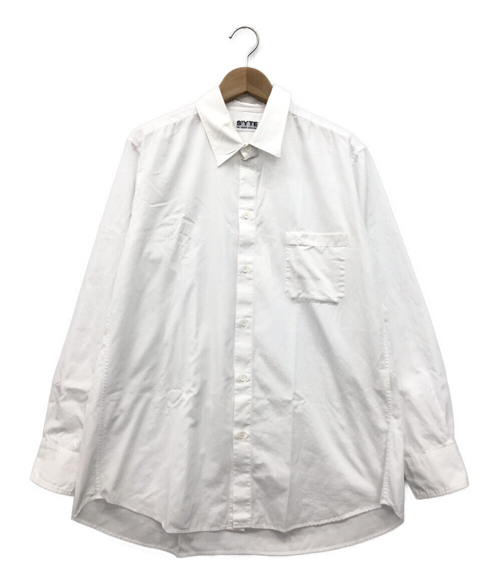 長袖シャツ Regular Collar Loose Fit Shirt メンズ 3 XL以上 SYTE [1102初]