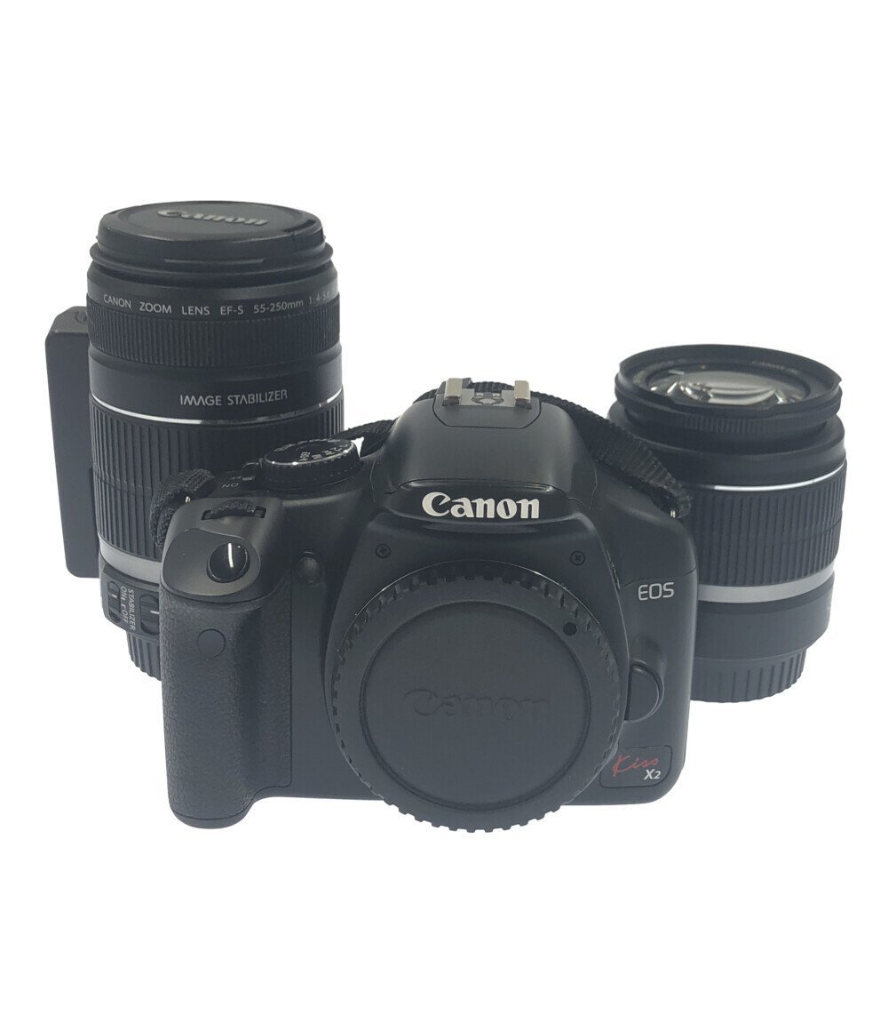訳あり デジタル一眼レフカメラ EOS Kiss X2 ダブルズームキット 2754B005 Canon