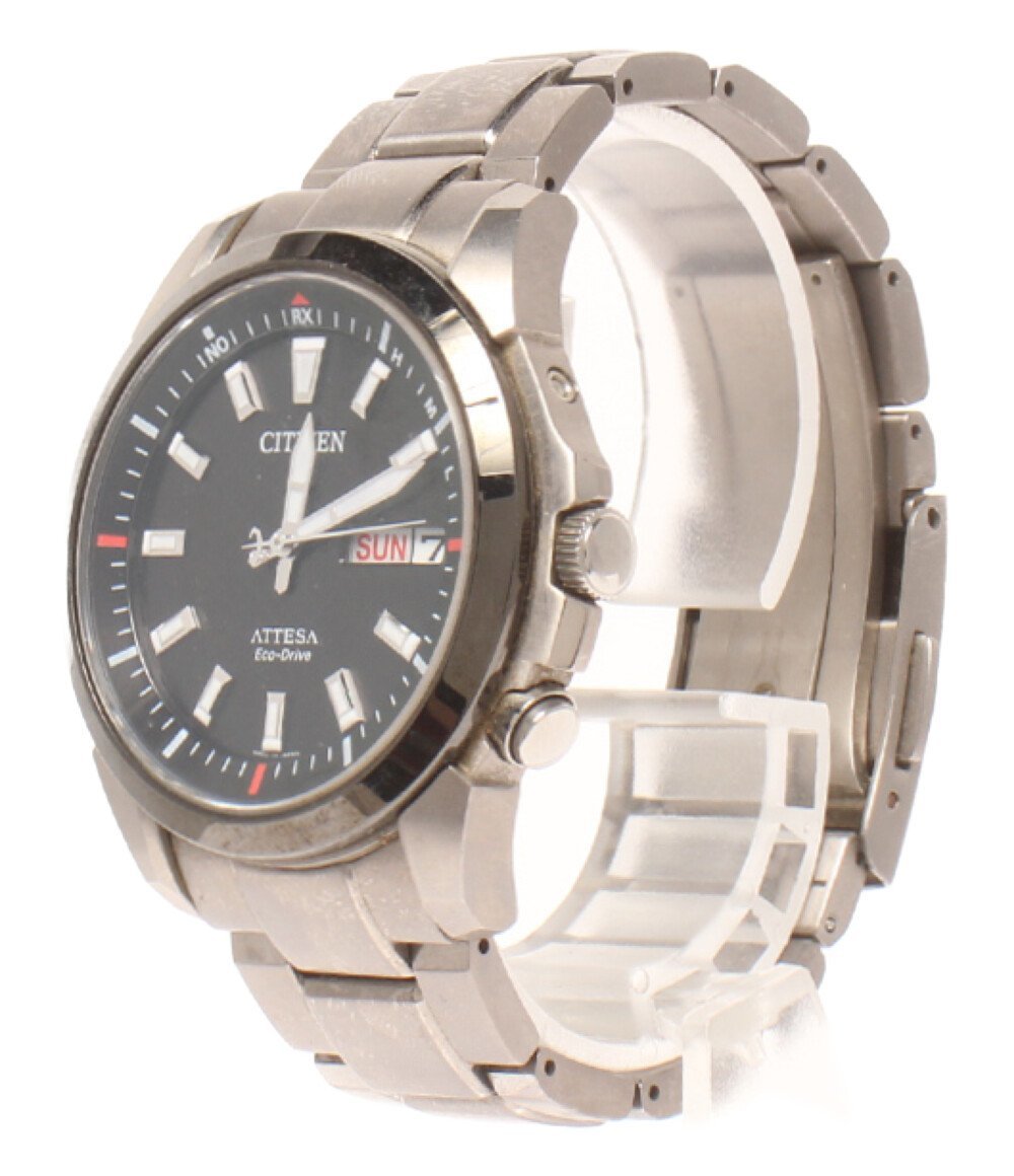 シチズン 腕時計 H100-T016243 アテッサ ソーラー ブラック メンズ CITIZEN_画像2