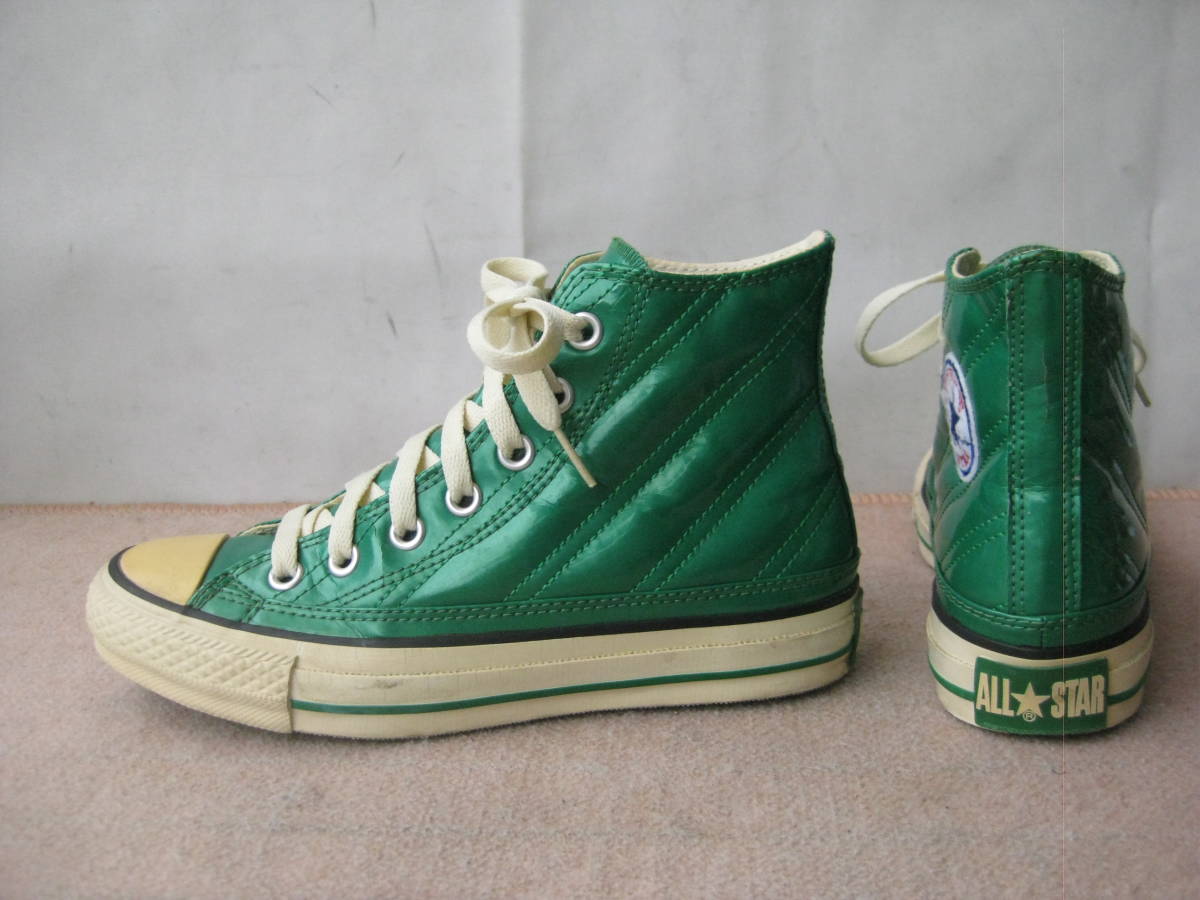 ★CONVERSE 　ハイカットスニーカー　　6J0907A97 　グリーン 　　２３.0cm　　美品_画像2