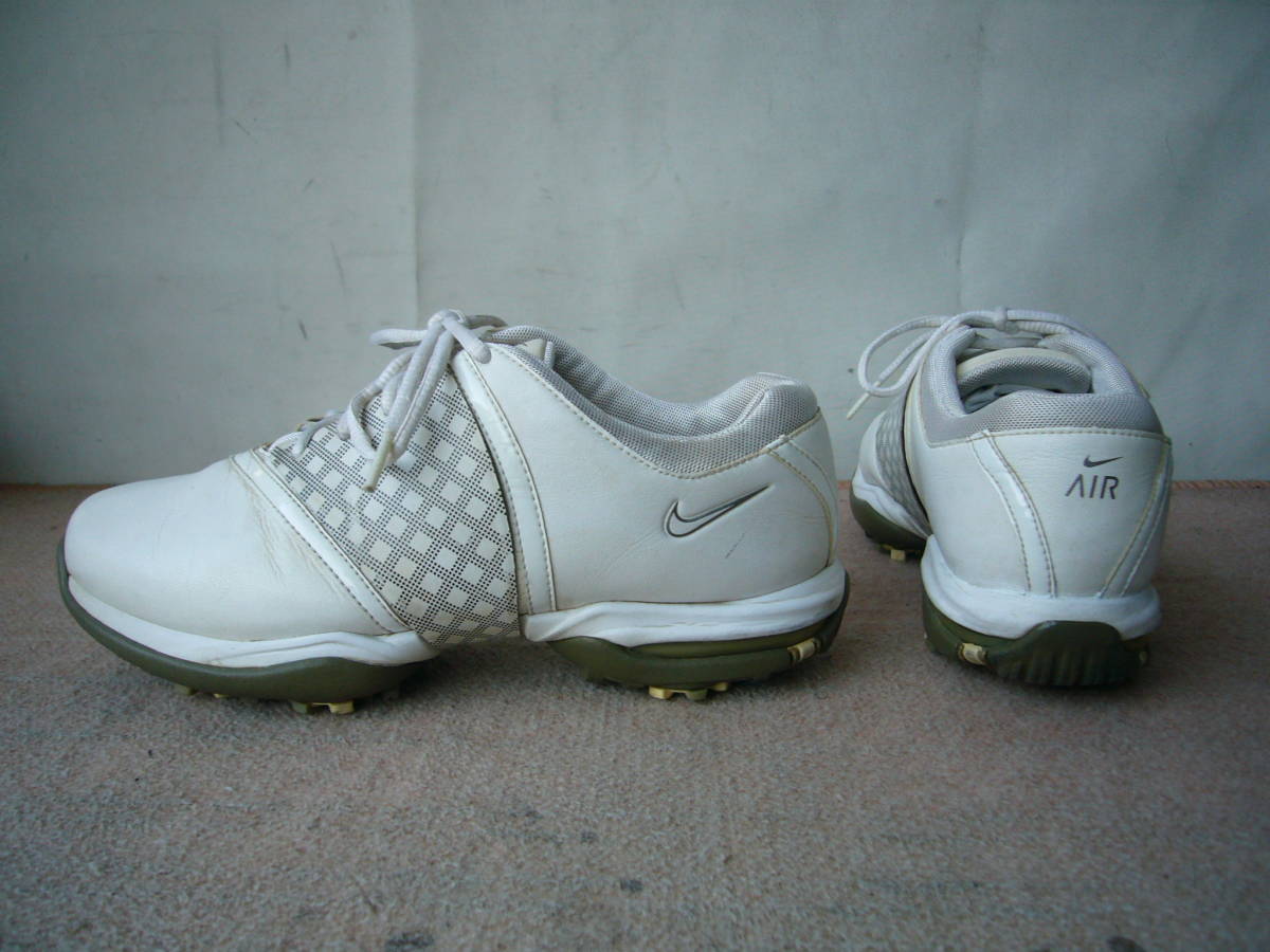 *NIKE AIR женский туфли для гольфа 425 163-101 белый 23.5cm прекрасный товар 
