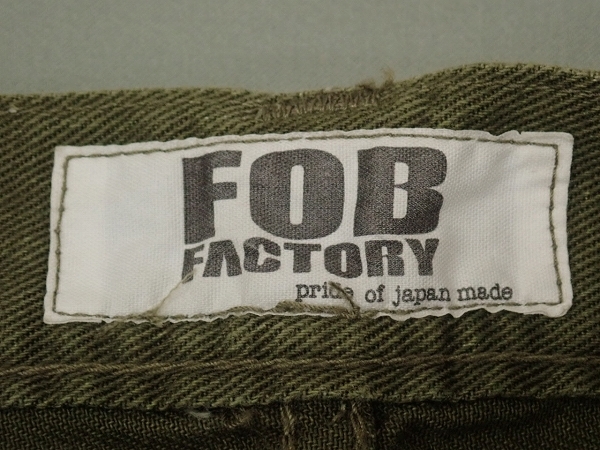 FOB FACTORY ダメージ加工カラージーンズ・30△エフオービーファクトリー/パンツ/23*10*1-2_画像9