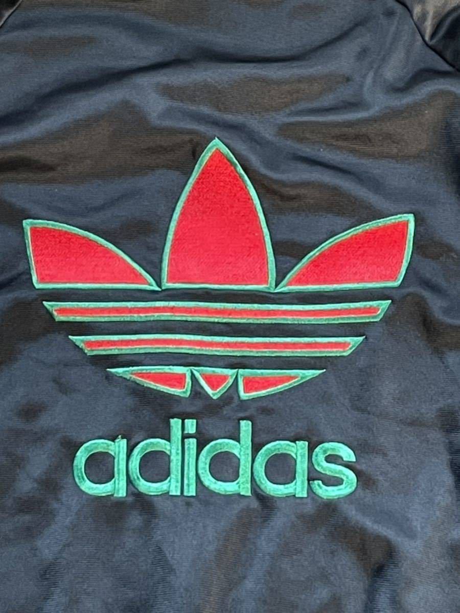 ☆ アディダス adidas トラックジャケット ジャージ xl 黒赤緑 ビンテージ USA製 ATP ヨンス run dmc_画像7